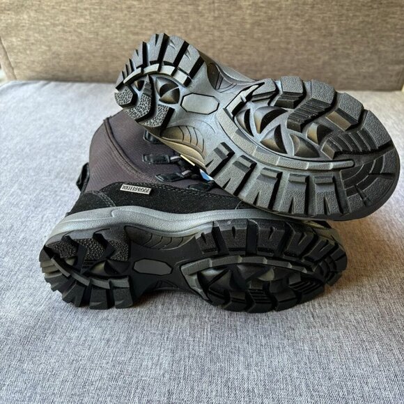 ROCKMARK Kids Waterproof Snow Boots Mid Calf Warm Winter Outdoor Footwear - Picture 3 of 5